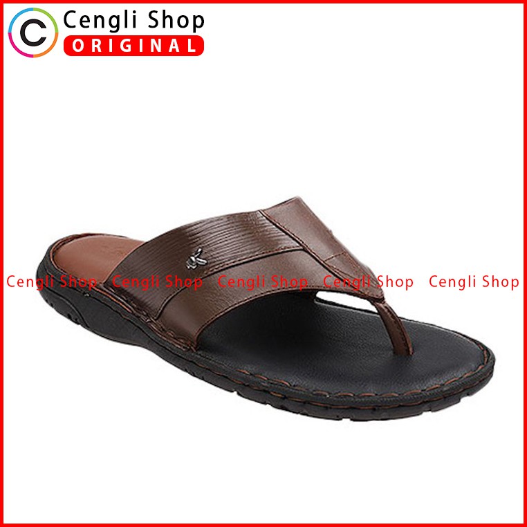 PLAYBOY SANDAL JEPIT KULIT CASUAL PRIA ORIGINAL TERBARU COKLAT PLB4