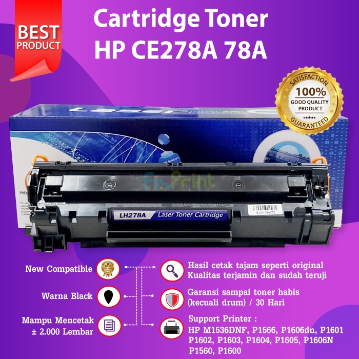 Cartridge Toner Compatible HP 78A CE278A P1606dn M1536DNF P1566 P1605