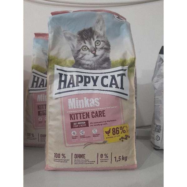 Happy Cat Minkas Kitten Care 1,5 kg- Makanan Kucing Happy Cat