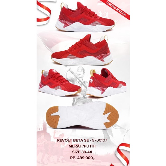 Sepatu Running Mills Revolt Beta  Special Edition Garuda Original 100%