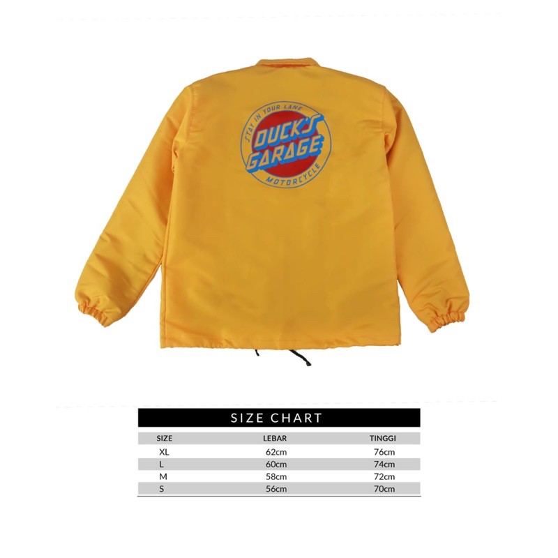 windbreaker ducks garage yellow