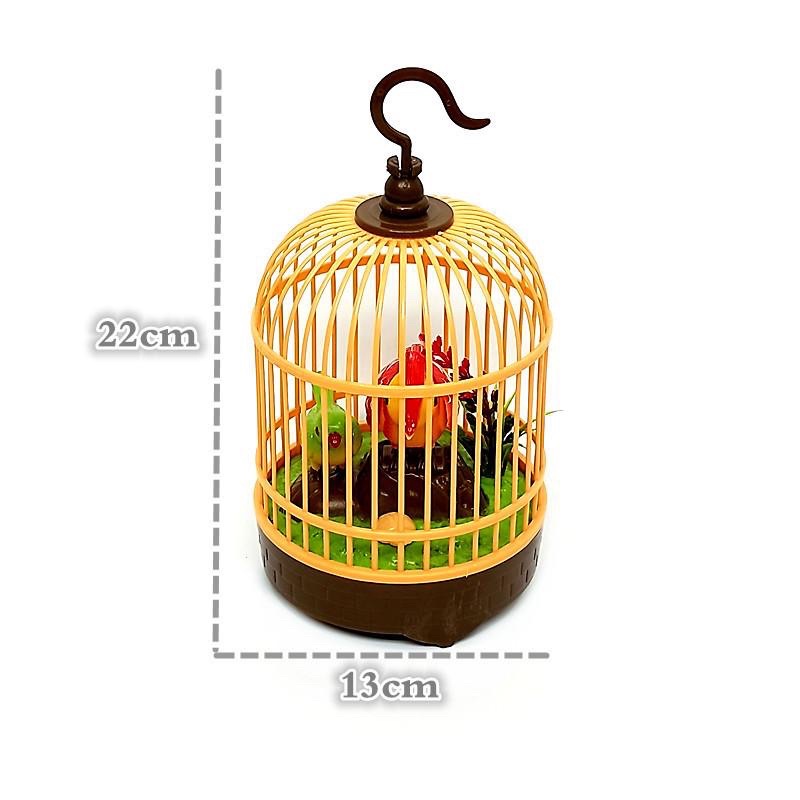 Mainan Anak Heartful Bird Toy Burung Dalam Sangkar Sensor Suara Musik