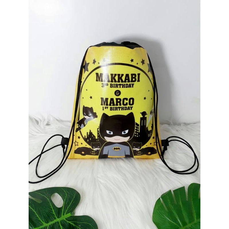GOODIE BAG TAS SOUVENIR ULANG TAHUN MODEL SERUT RANSEL STRING BAG-7