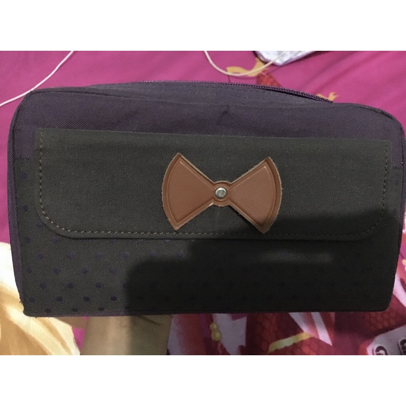 [PRELOVED] Tas Selempang/Dompet Ungu Tua Coklat