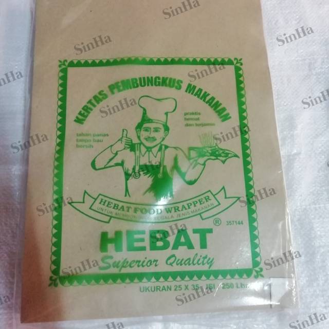 Kertas Pembungkus Makanan 25x35 / kertas nasi / food wrapper