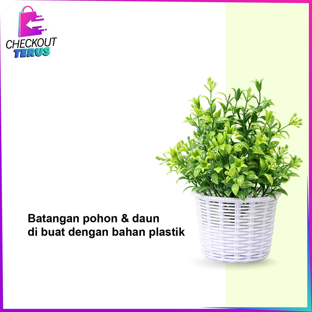 CT C622 C631 Tanaman Hias Gantung Daun Rambat Dekorasi Dinding Pot Tanaman Hias Bunga Plastik Artifisial Bunga Hias Plastik