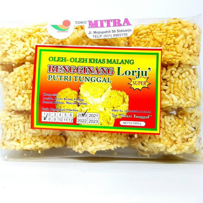 

Ready Stock] Putri Tunggal Rengginang Lorju 200Gr