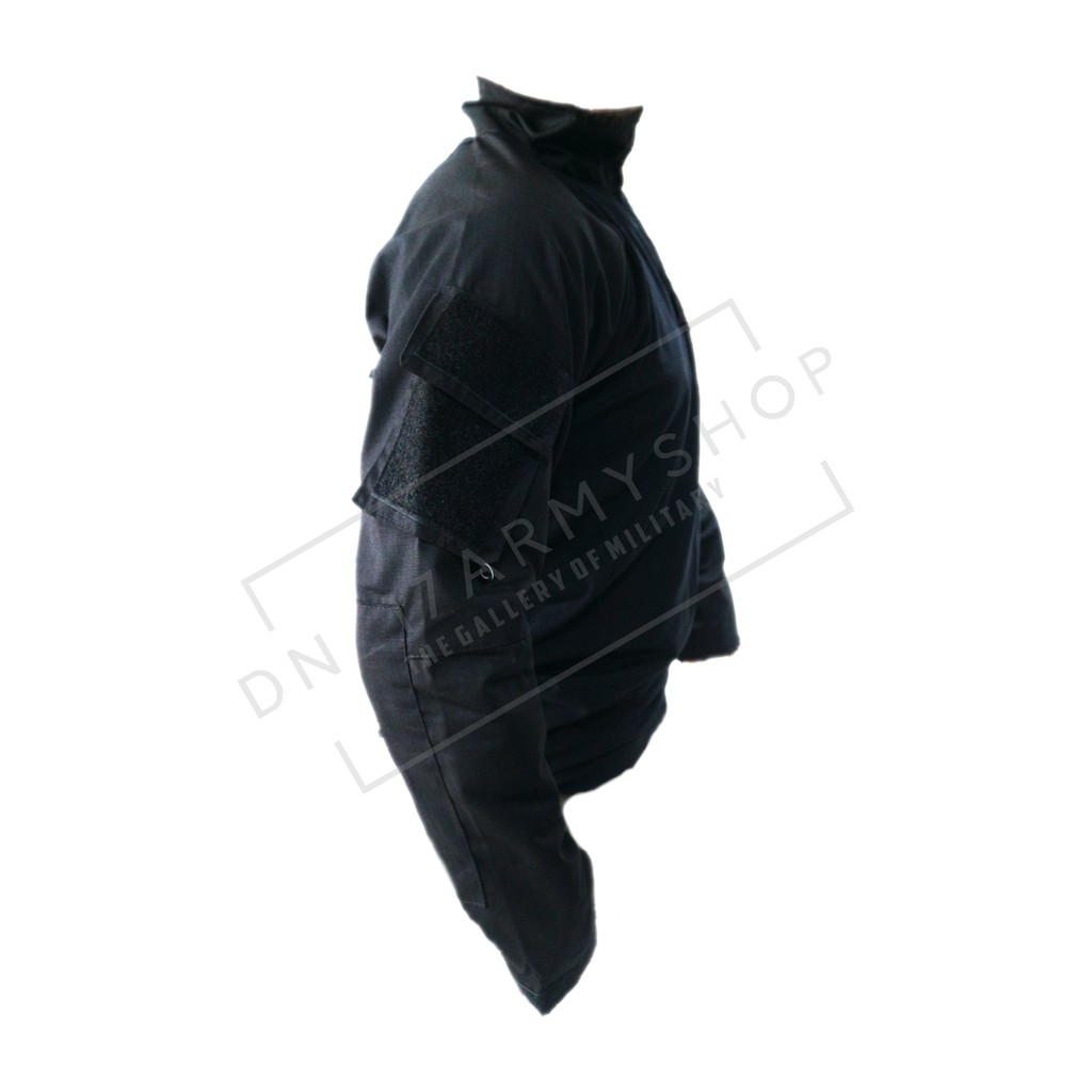 Combat Shirt/Kaos BDU Hitam/Taktikal Shirt Lengan Panjang