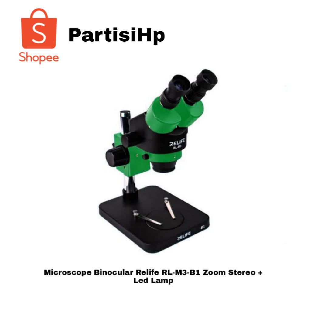 Microscope Binocular Relife RL-M3-B1 Zoom Stereo + LED Lamp