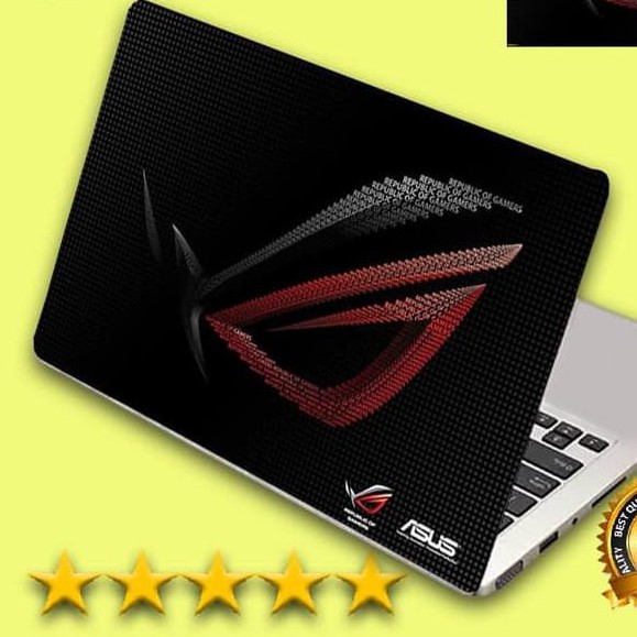 Garskin Laptop ASUS ROG merah hitam Skin Laptop Stiker Laptop