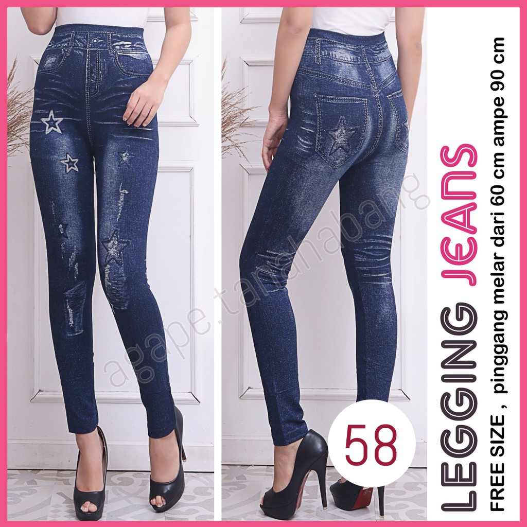 legging Jeans #58 / Legging Jeans Wanita