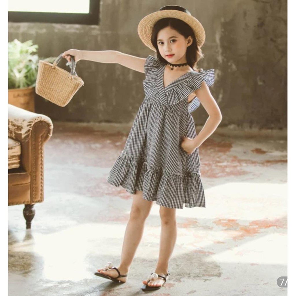 TokoMilkan - Dress Anak Perempuan VEGA Umur 2-6 Tahun Bahan Polly Katun