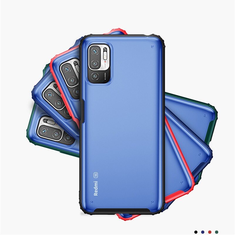 Wlons Case Xiaomi Redmi Note 10 5G Frosted Matte Airbag Soft Hard Case Xiaomi Redmi Note 10 5G