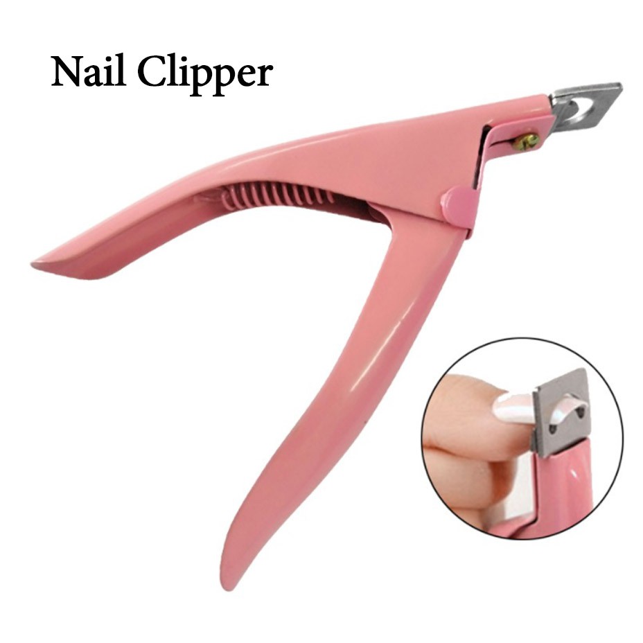 Nail Clipper Pemotong Kuku Palsu Fake Nails Cutter Scissors Cut Shape Bentuk Lengkung