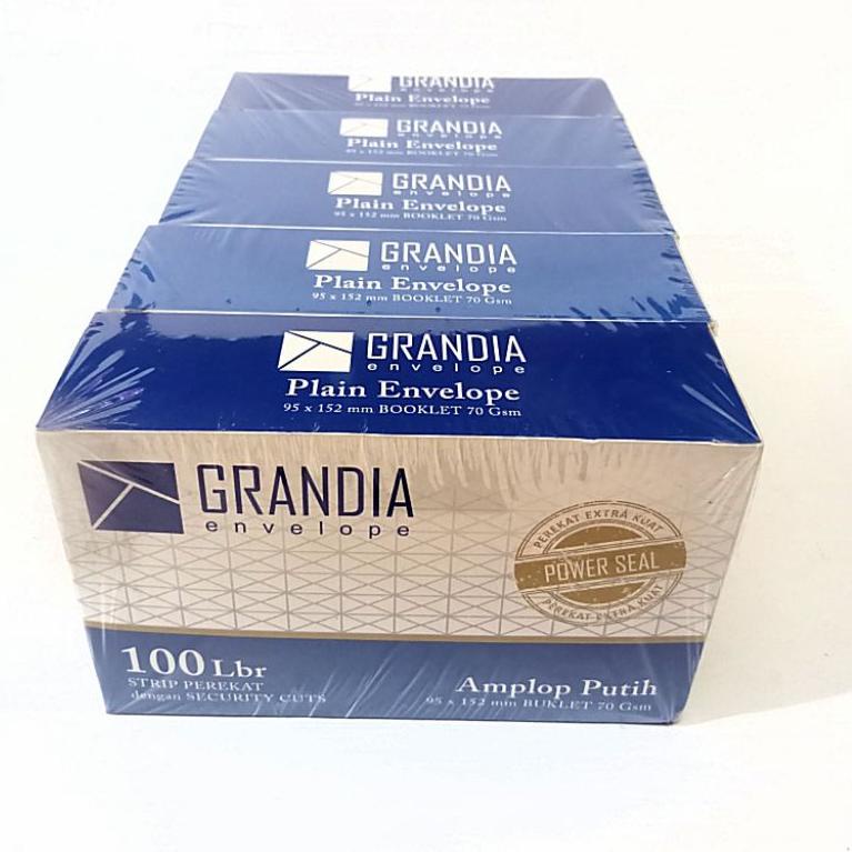 

(G4N1) ★ AMPLOP PUTIH GRANDIA PER 1 PAK ISI 100 PCS //Harga@hemat
