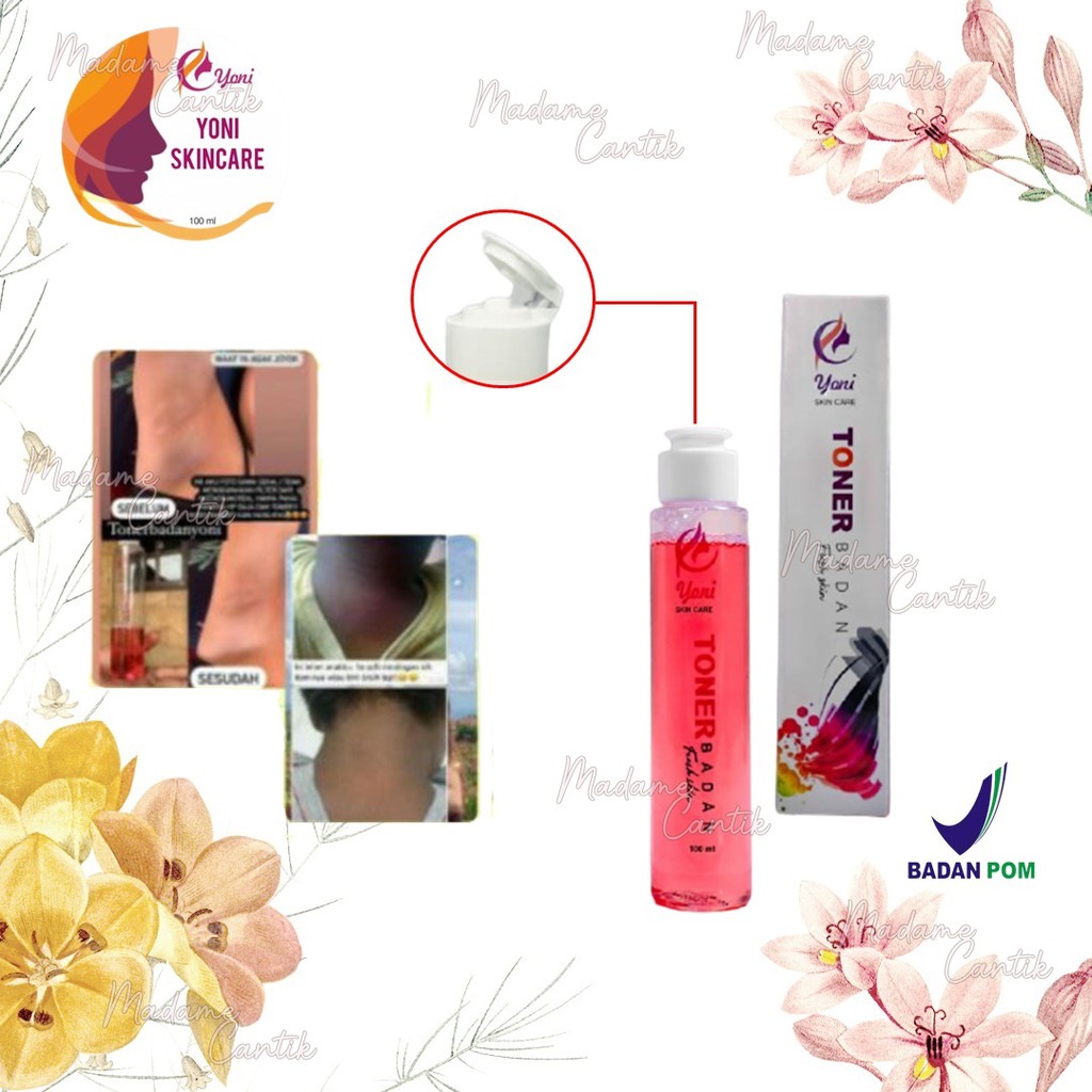 ✿ MADAME ✿ TONER BADAN YONISKINCARE TONER PENGHILANG DAKI BADAN BPOM