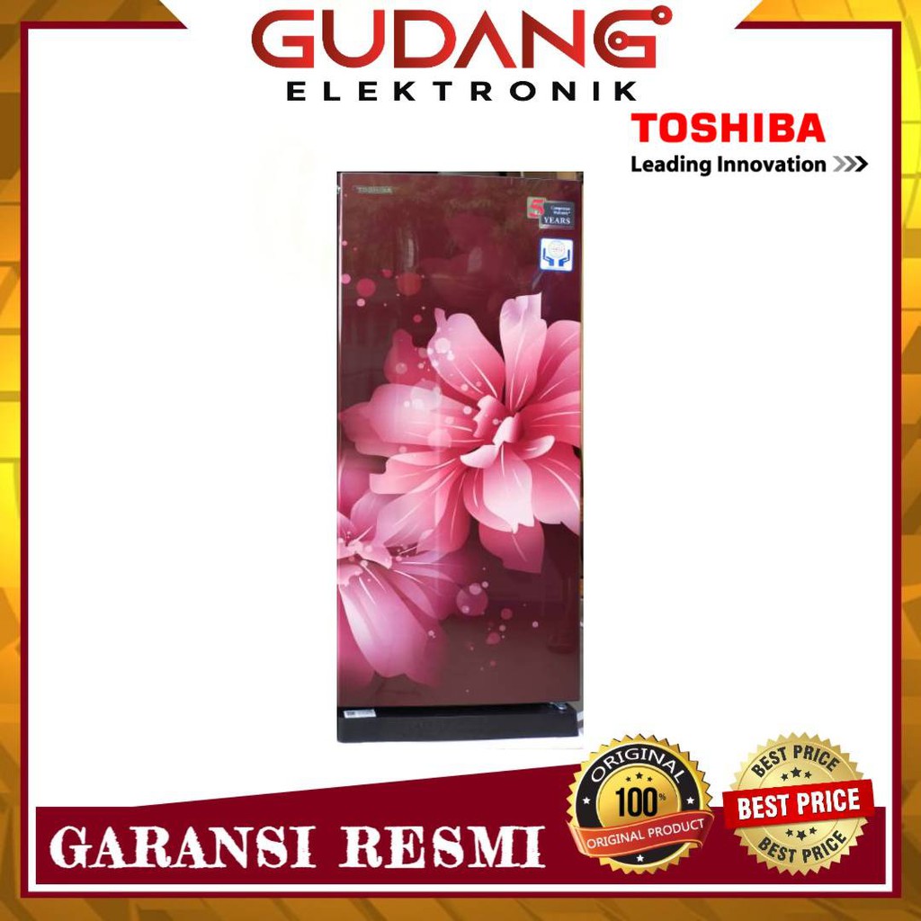 LEMARI ES 1 PINTU TOSHIBA GR-RD235CC DMF BUNGA KULKAS TOSHIBA 235CC