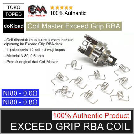 koleksi kawat Authentic Coil Master NI80 Coil for Exceed Grip RBA