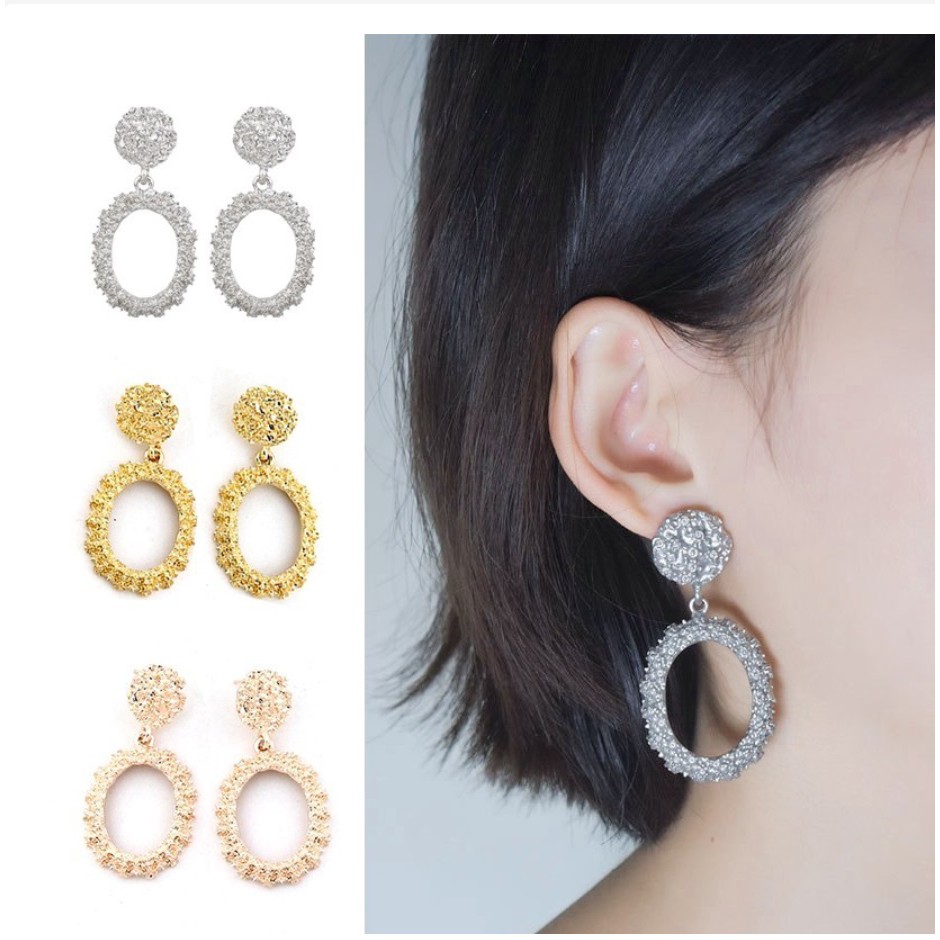 Anting Panjang GANTUNG Korea Fashion Vintage Earrings Women Korean Style Earing Giwang Geometr