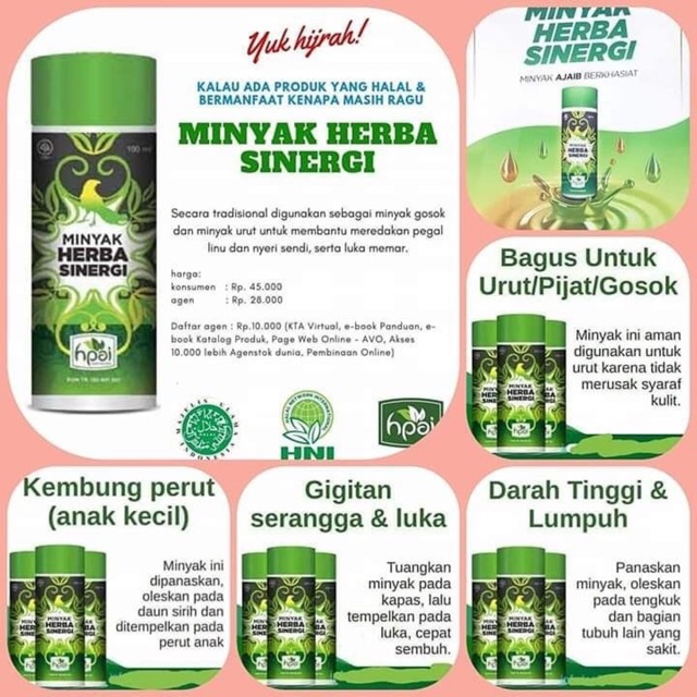 Minyak Herba Sinergi Mhs Minyak Burung Bubut Hni Hpai Shopee Indonesia