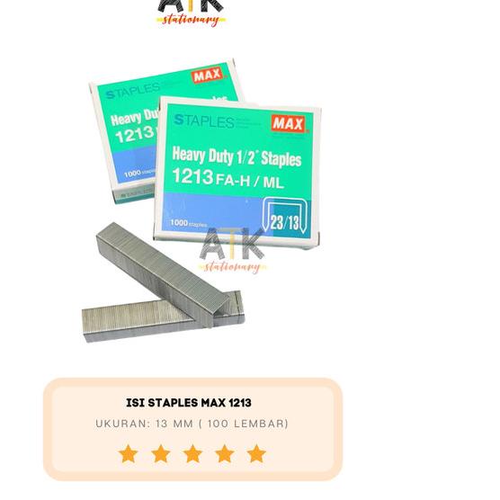 

☆ Isi Staples Max 1213 FA-H/ML Heavy duty atk ♪