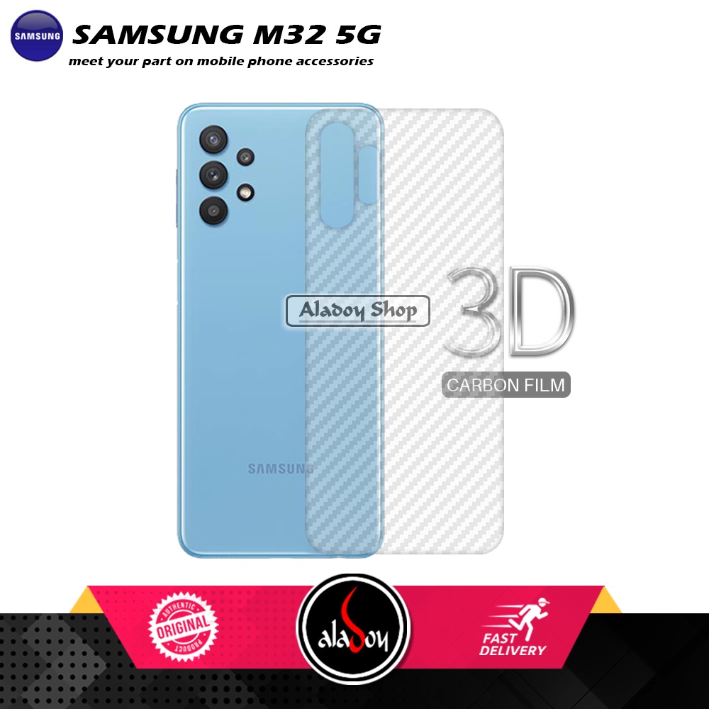 PROMO 3 IN 1 PAKET Tempered Glass SAMSUNG M32 5G 2022 Free Tempered Glass Camera dan Skin Carbon