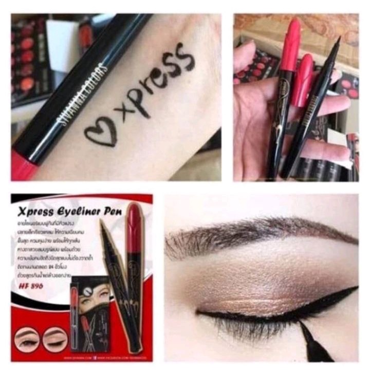 [TERMURAH] SIVANNA COLORS XPRESS PEN ROSE CAT WATERPROOF EYELINER BEST SELLER 100% ORIGINAL THAILAND