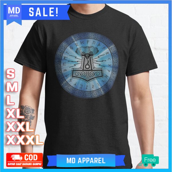 Kaos Thors Hammer of the Gods Medieval Age T-Shirt Premium