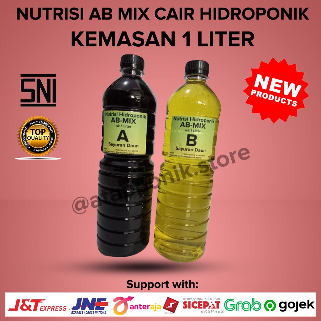 Jual Nutrisi Ab Mix Hidroponik Cair Liter Siap Pakai Indonesia Shopee