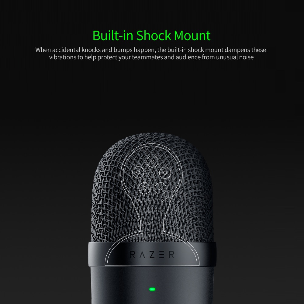 Razer Seiren Mikrofon Kondenser Mini USB ultra compact Untuk streaming