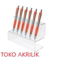 

Acrylic pen stand Isi 6 / Tempat pulpen akrilik