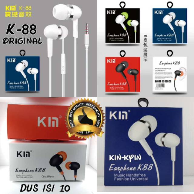 Headset/Handsfre/Earphone KIN KYIN K-88 Original High Quality Sound