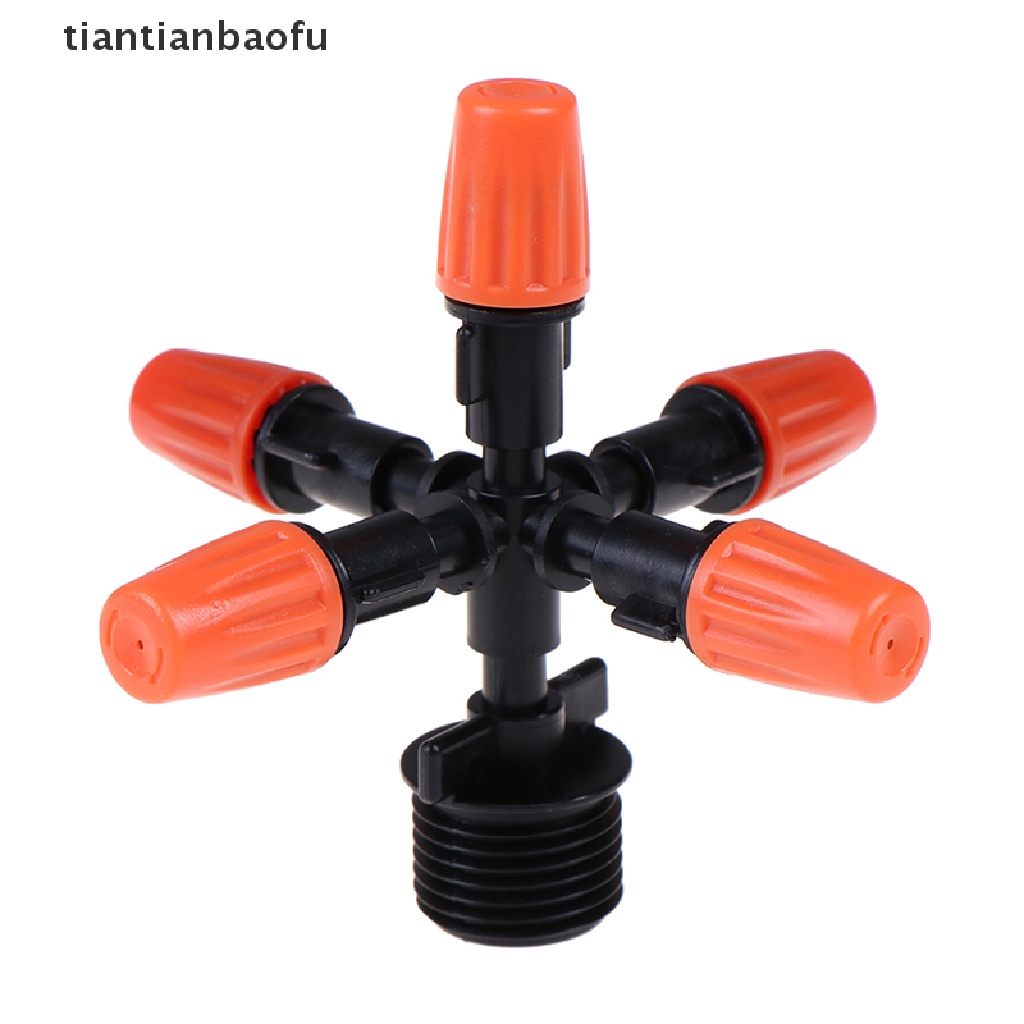 [tiantianbaofu] Garden Sprinklers Automatic Watering Lawn 360° Rotating Sprinkler 5 Nozzles Boutique