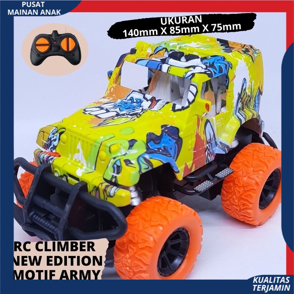 Mainan Mobil Remot Kontrol / RC Rock Crawler Mobil Remote Kontrol Jeep Off Road Mini TERBARU