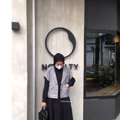 Crop Vest - Cropped Vest - Vest - Crop Blazer - Cropped Blazer - Blazer motif houndstooth