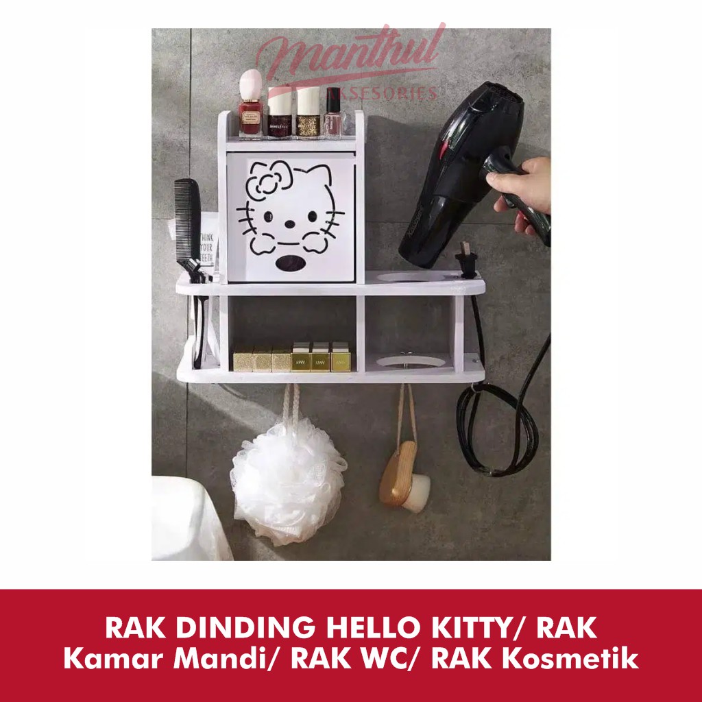 RAK DINDING HELLO KITTY/ RAK Kamar Mandi/ RAK WC/ RAK Kosmetik