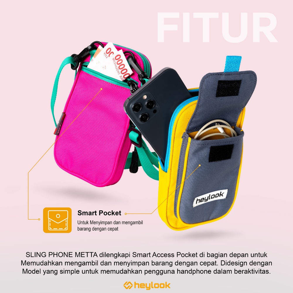 Tas Leher Kalung HP Dompet Kunci Kartu ID Card Sling Pouch Tas Selempang Handphone Pria Wanita Unisex Branded Kekinian