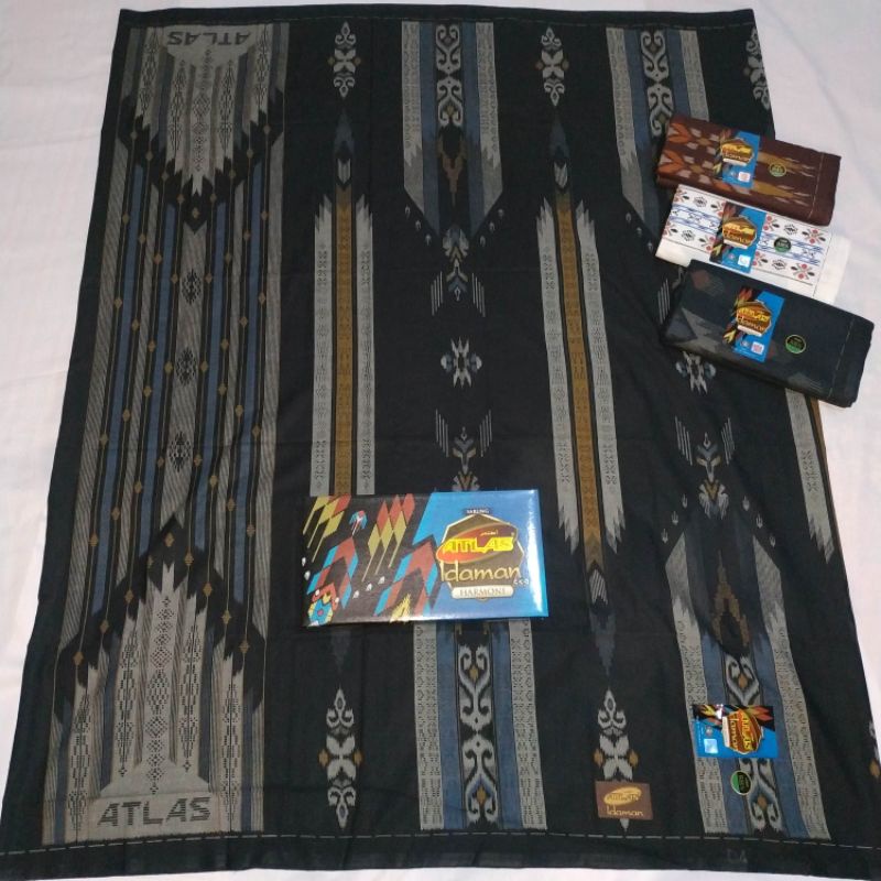 SARUNG ATLAS IDAMAN HARMONI MOTIF BHS | SARUNG TENUN | SARUNG PRIA DEWASA