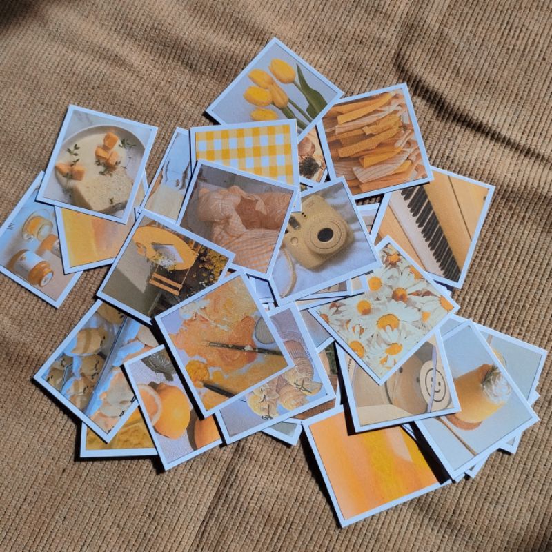 

[20 Pcs] Sticker Orange Aesthetic for Journaling | Stiker Tama Orange untuk Scrapbook