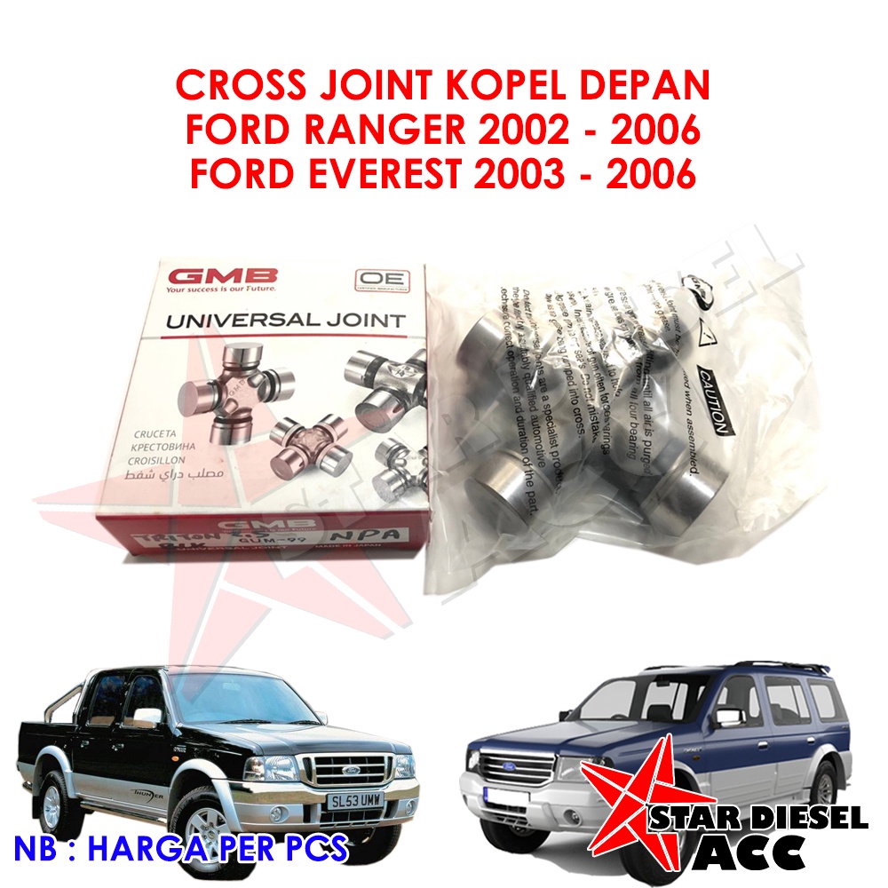CABANG 4 KOPLING FORD RANGER DEPAN SILANG 4 CROSS JOINT FORD EVEREST DEPAN TDI