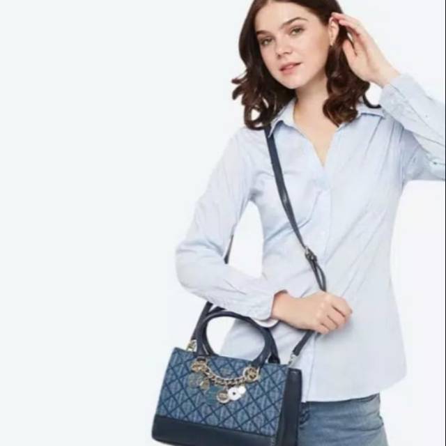 GU3SS VICTORIA QUILTED PLAID HANDBAG