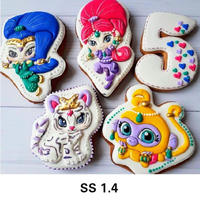 

IHANALICIOUS Butter Cookies Tema Shimmer and Shine 1 (kukis hias karakter)