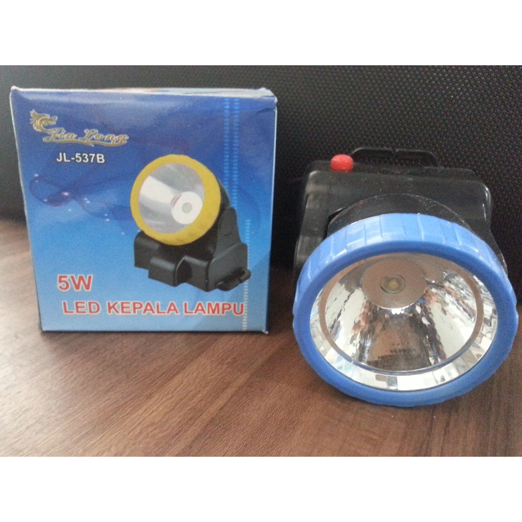 Senter Kepala Baterai LED Super Terang 5W merk Jinlong JL-537B