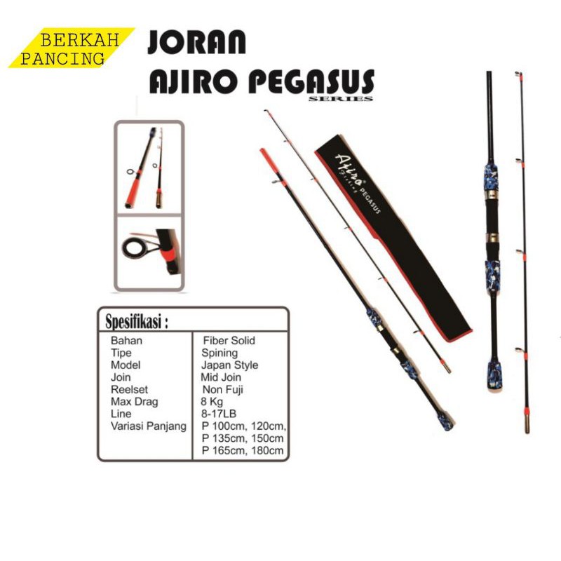 Joran Pegasus 8-17lb Fiber Solid + Packing PVC