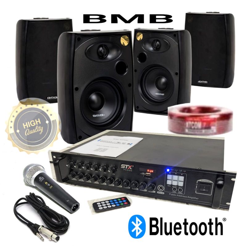 Paket sound ampli STX + speaker BMB 5in  ORIGINAL