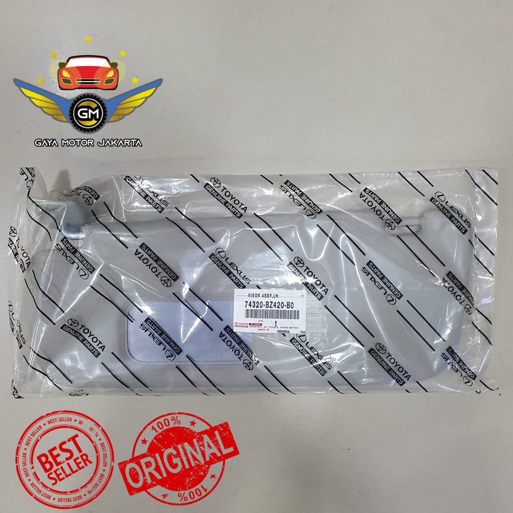 SET Kiri-Kanan Sun Visor-Tahanan Grey Cahaya Calya-Sigra Dengan Kaca
