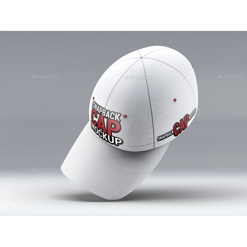 Snapback Baseball Cap Mockup - Photoshop