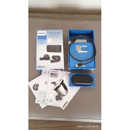 Philips TAT5505BK Headphone Nirkabel Over-Ear Hitam