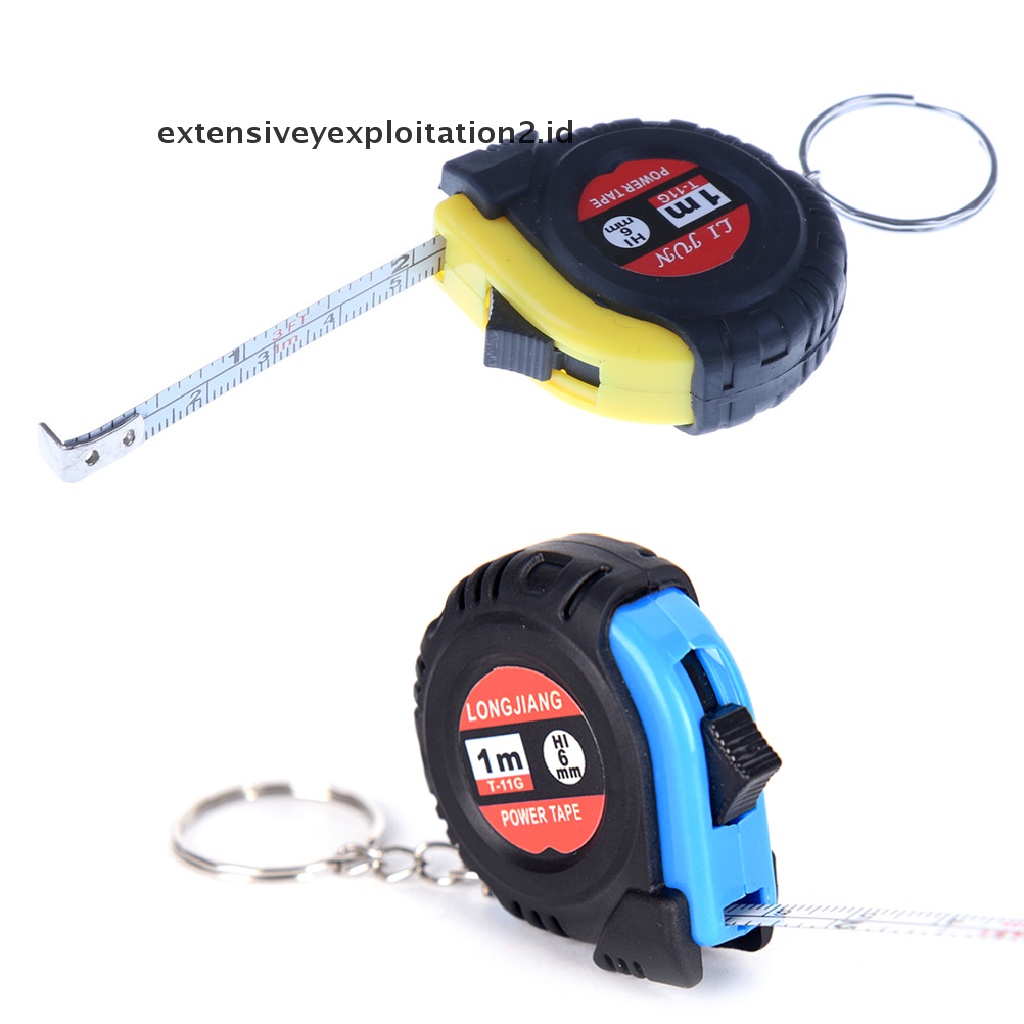 (Hotter 1m) Penggaris portable Retractable Tape Measure Penggaris Mini Plastik