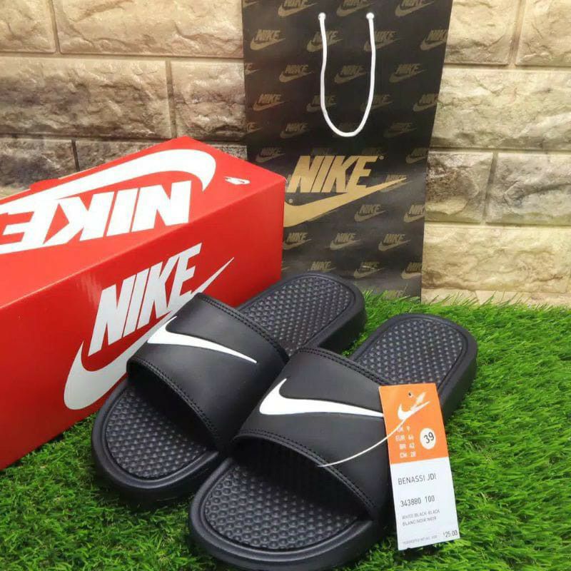 Sandal Pria/Wanita Slip On Nike Logo Terlaris